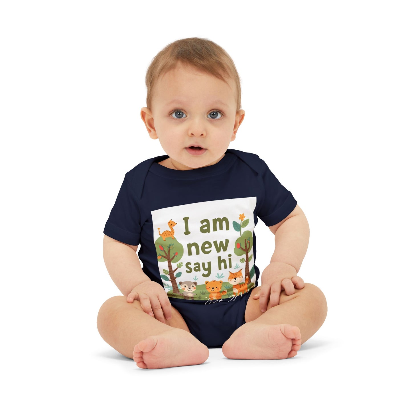 New Baby Jersey Bodysuit, Cute Baby Shower Gift, Infant One Piece, Animal Themed Baby Clothing, Newborn Outfit