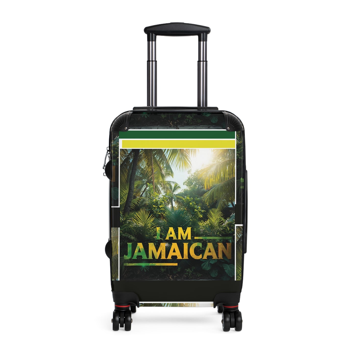 Jamaican-themed Suitcase, Travel Luggage, Vacation Bag, Summer Travel Essentials, Travel Gift, Adventure Companion