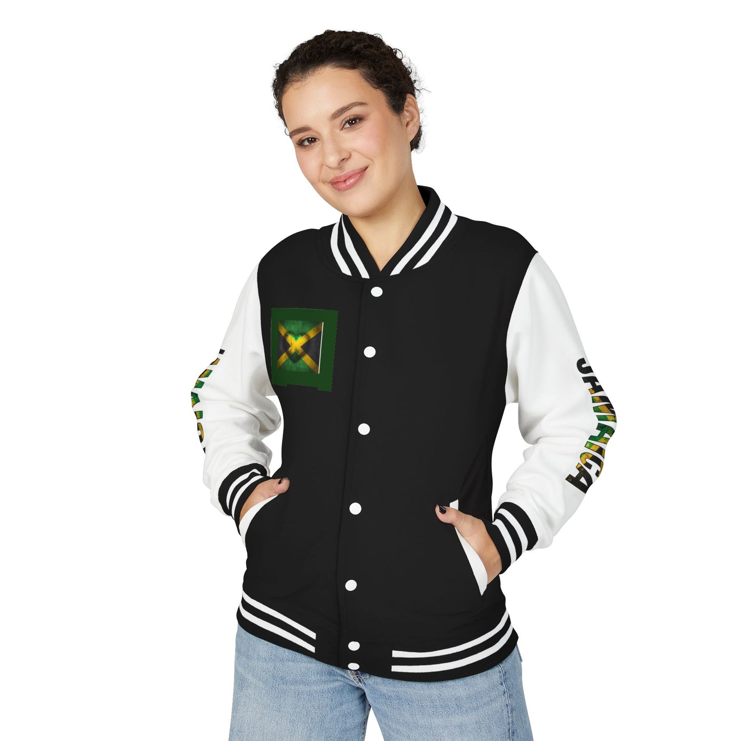 Jamaican Pride Letterman Jacket - Unisex Heavyweight