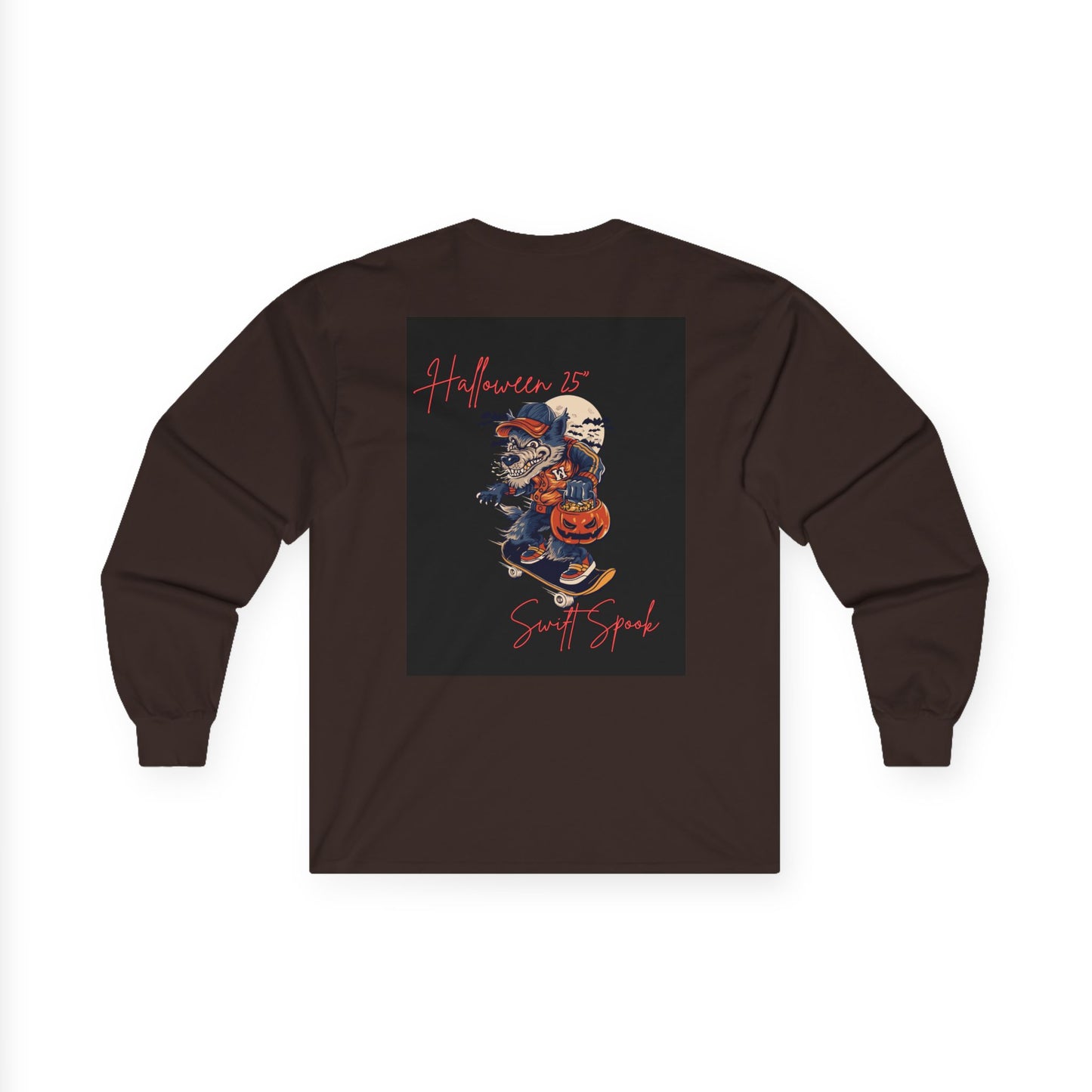 Halloween Spirit Unisex Long Sleeve Tee, Spooky Vibes Shirt, Fall Fashion, Costume Party Top, Festive Halloween Apparel