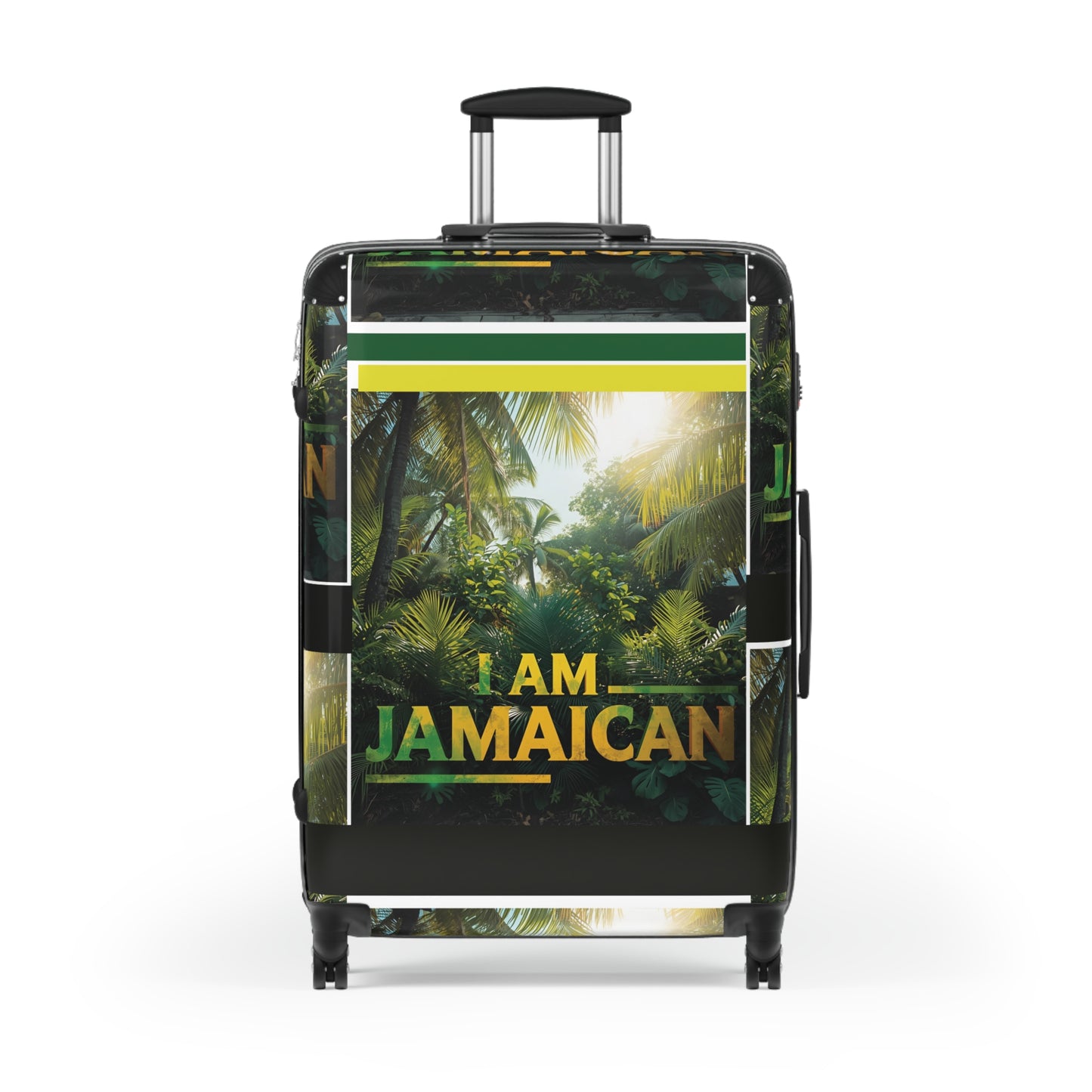 Jamaican-themed Suitcase, Travel Luggage, Vacation Bag, Summer Travel Essentials, Travel Gift, Adventure Companion