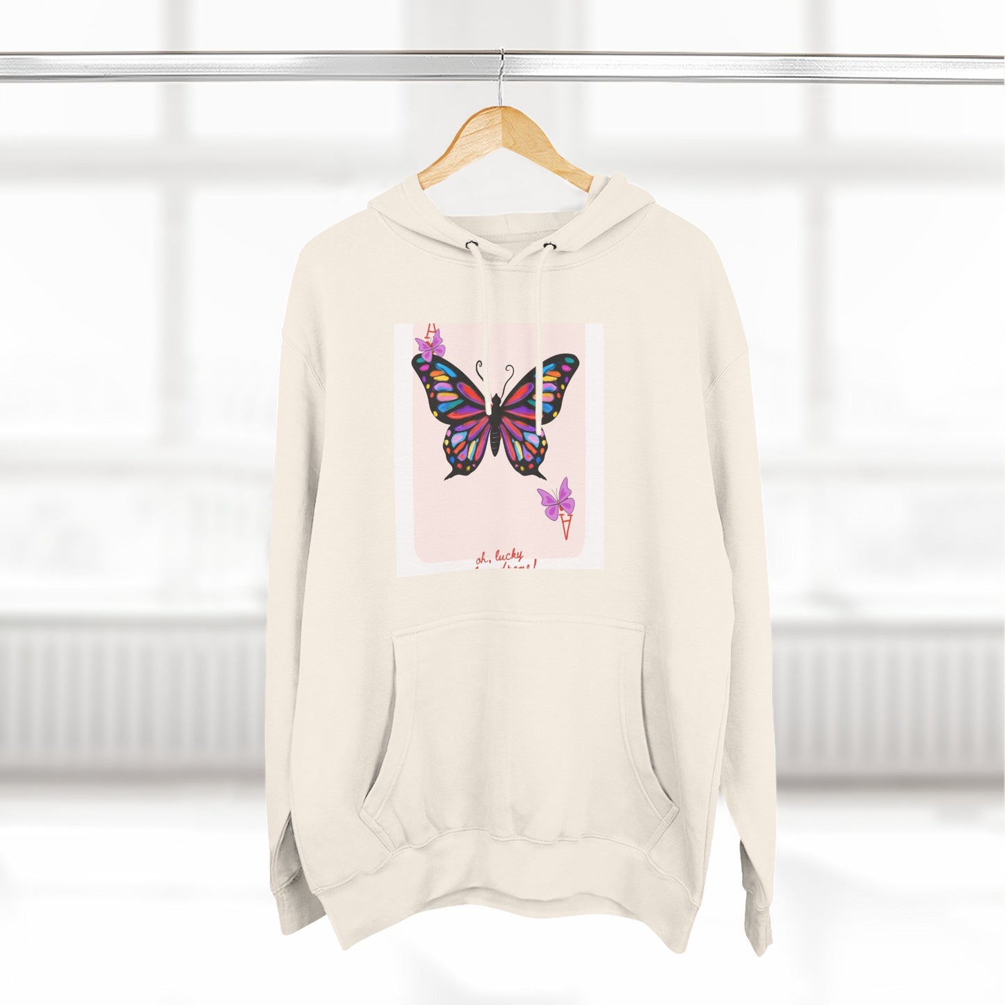Butterfly Bliss Fleece Hoodie - Artistic Butterfly Design, Cozy Layer, Gift for Her, Eco-friendly Sweatshirt, Nature Lover, [...]