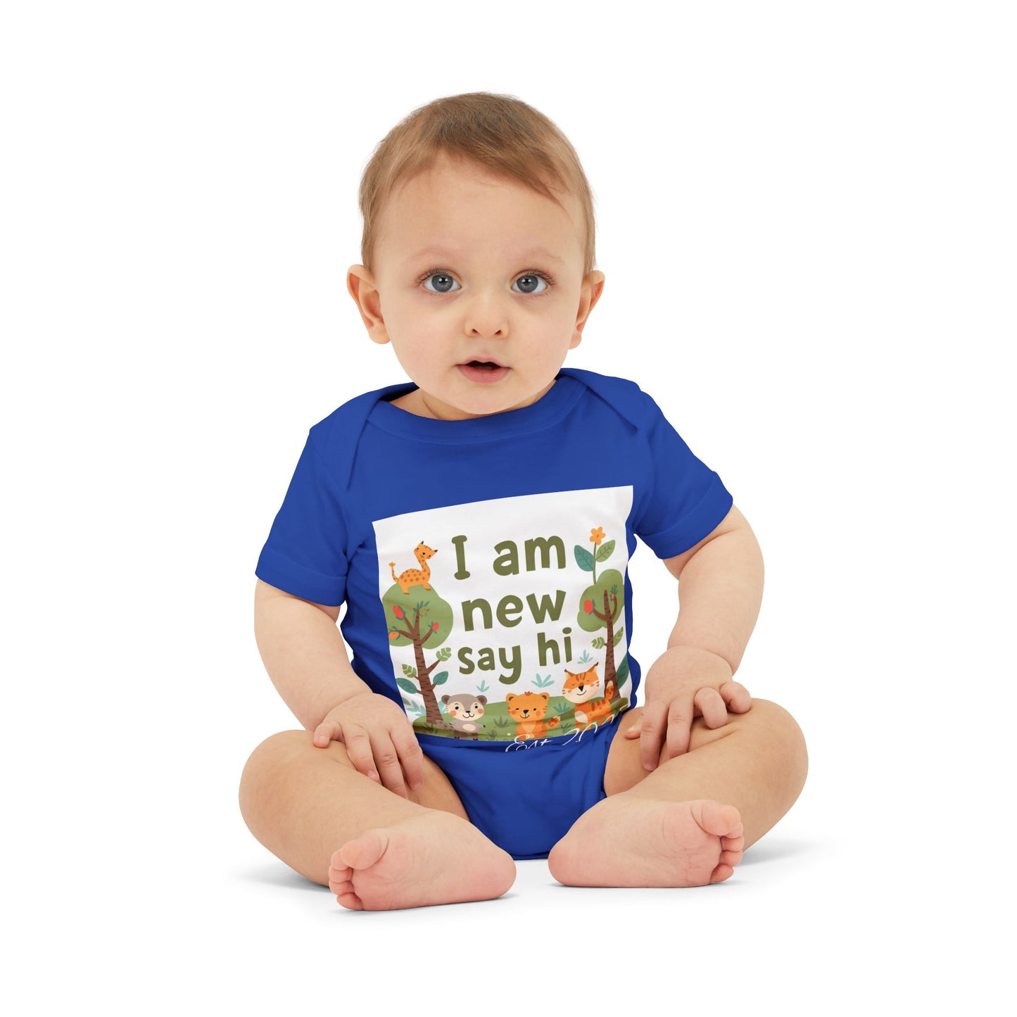 New Baby Jersey Bodysuit, Cute Baby Shower Gift, Infant One Piece, Animal Themed Baby Clothing, Newborn Outfit