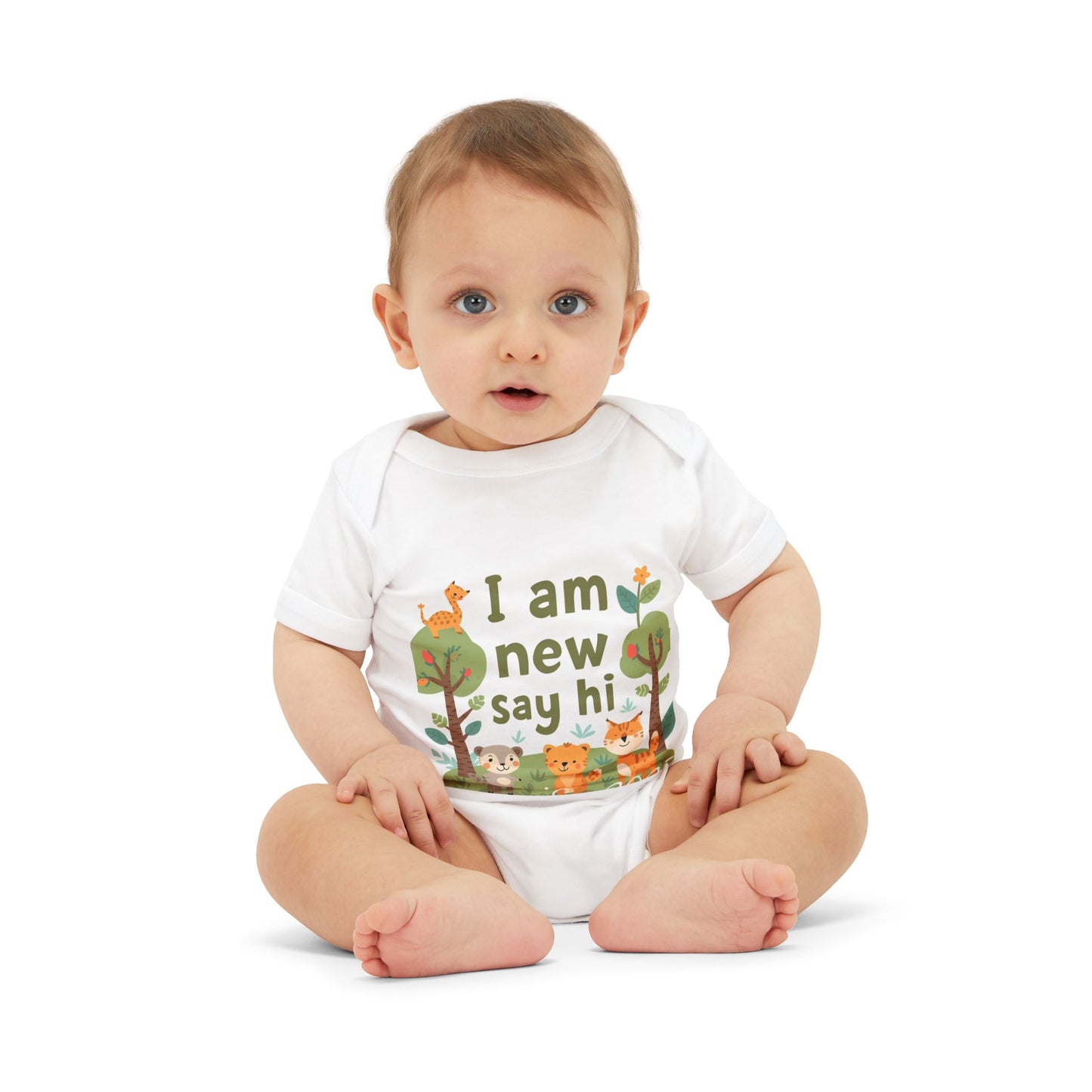 New Baby Jersey Bodysuit, Cute Baby Shower Gift, Infant One Piece, Animal Themed Baby Clothing, Newborn Outfit