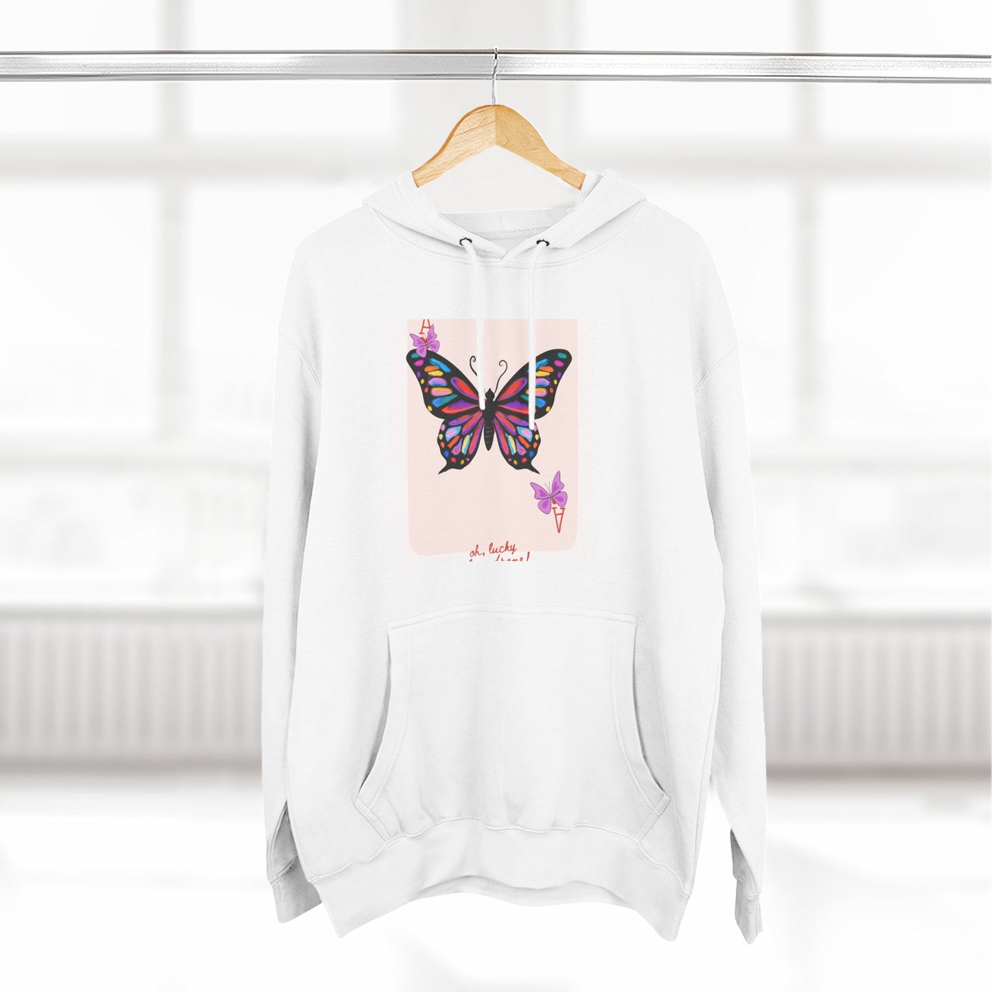 Butterfly Bliss Fleece Hoodie - Artistic Butterfly Design, Cozy Layer, Gift for Her, Eco-friendly Sweatshirt, Nature Lover, [...]