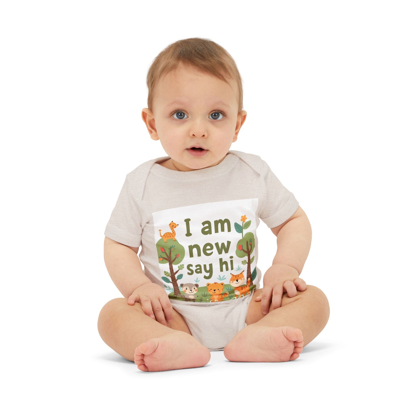 New Baby Jersey Bodysuit, Cute Baby Shower Gift, Infant One Piece, Animal Themed Baby Clothing, Newborn Outfit