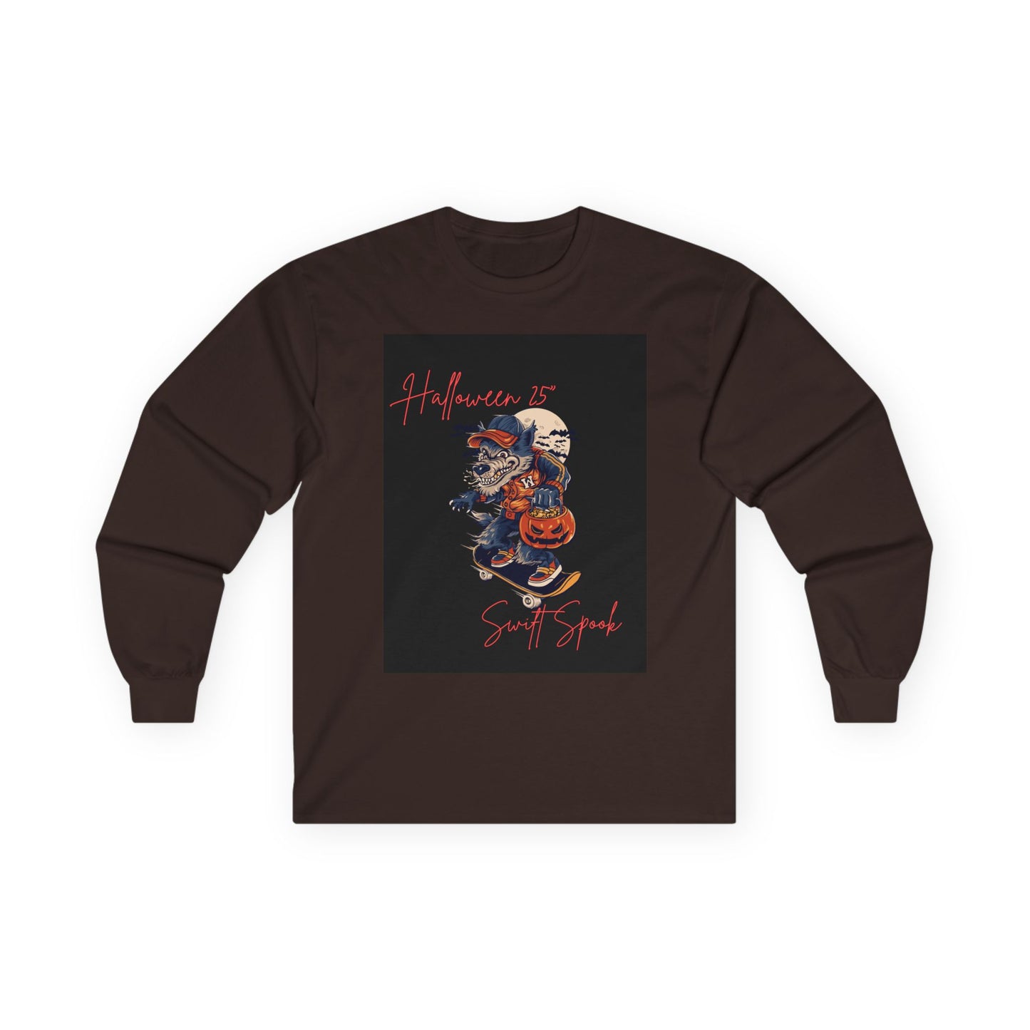 Halloween Spirit Unisex Long Sleeve Tee, Spooky Vibes Shirt, Fall Fashion, Costume Party Top, Festive Halloween Apparel