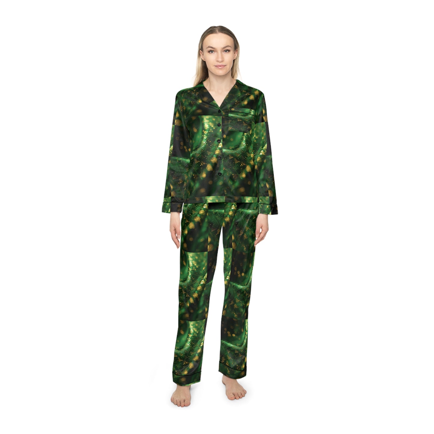 Luxurious Women's Satin Pajamas, Cozy Loungewear, Sleepwear Gifts, Spa Day Set, Holiday Pajamas, Relaxing Nightwear