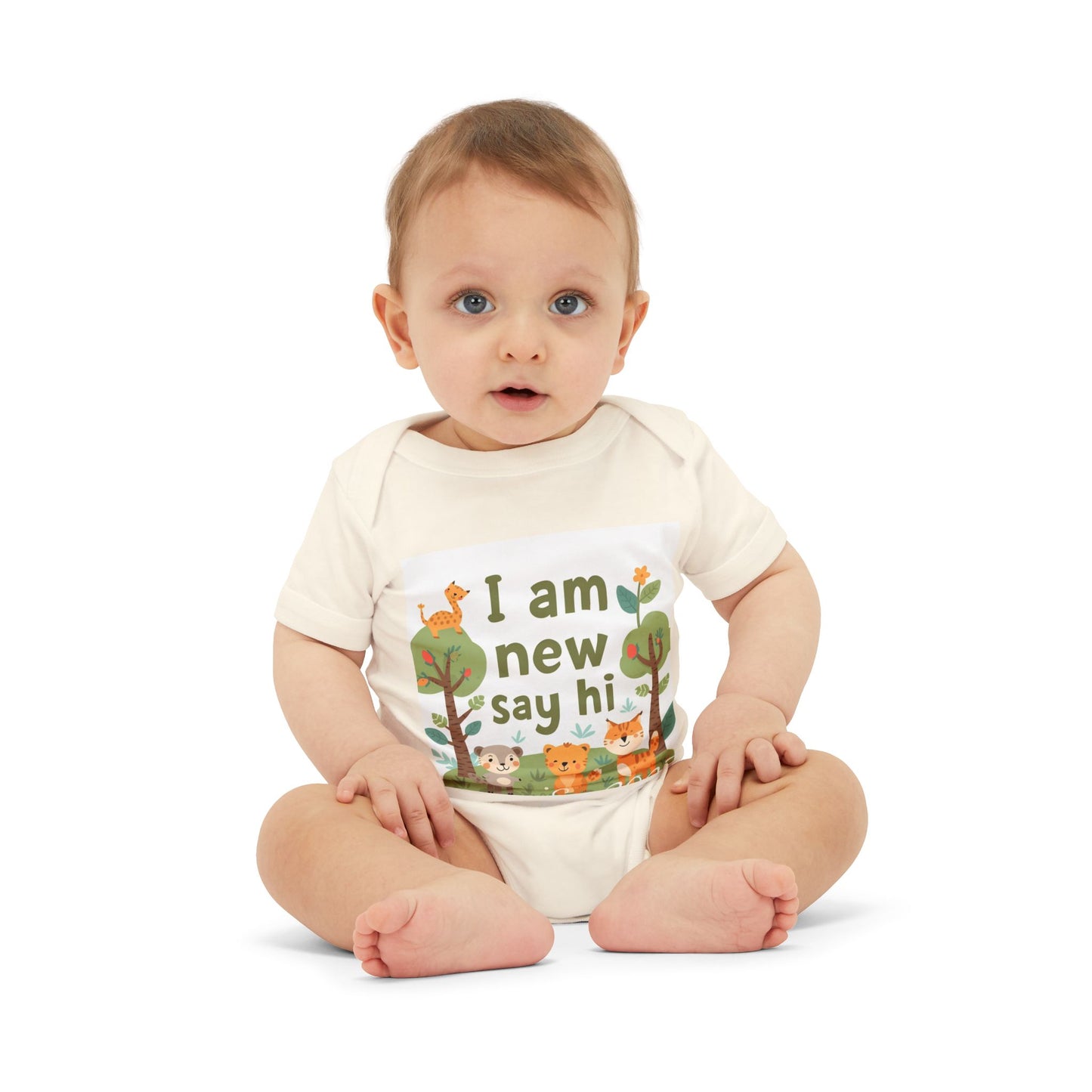 New Baby Jersey Bodysuit, Cute Baby Shower Gift, Infant One Piece, Animal Themed Baby Clothing, Newborn Outfit
