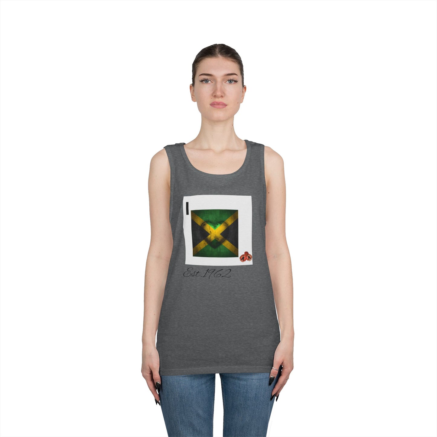 Unisex Heavy Cotton Tank Top with Inspirational Designs, Perfect for Summer, Festivals, Gifts, Gym Wear, Unisex Apparel