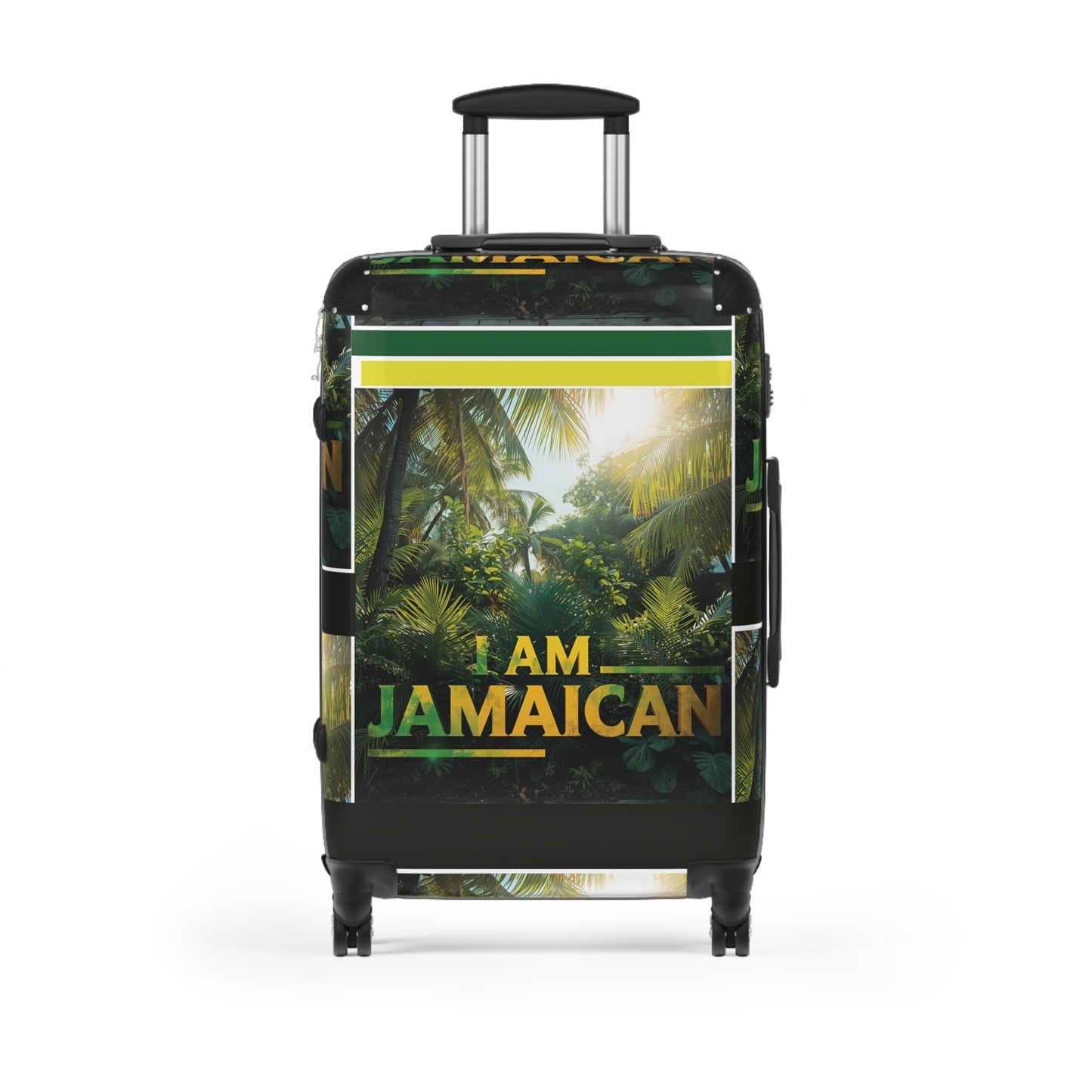 Jamaican-themed Suitcase, Travel Luggage, Vacation Bag, Summer Travel Essentials, Travel Gift, Adventure Companion