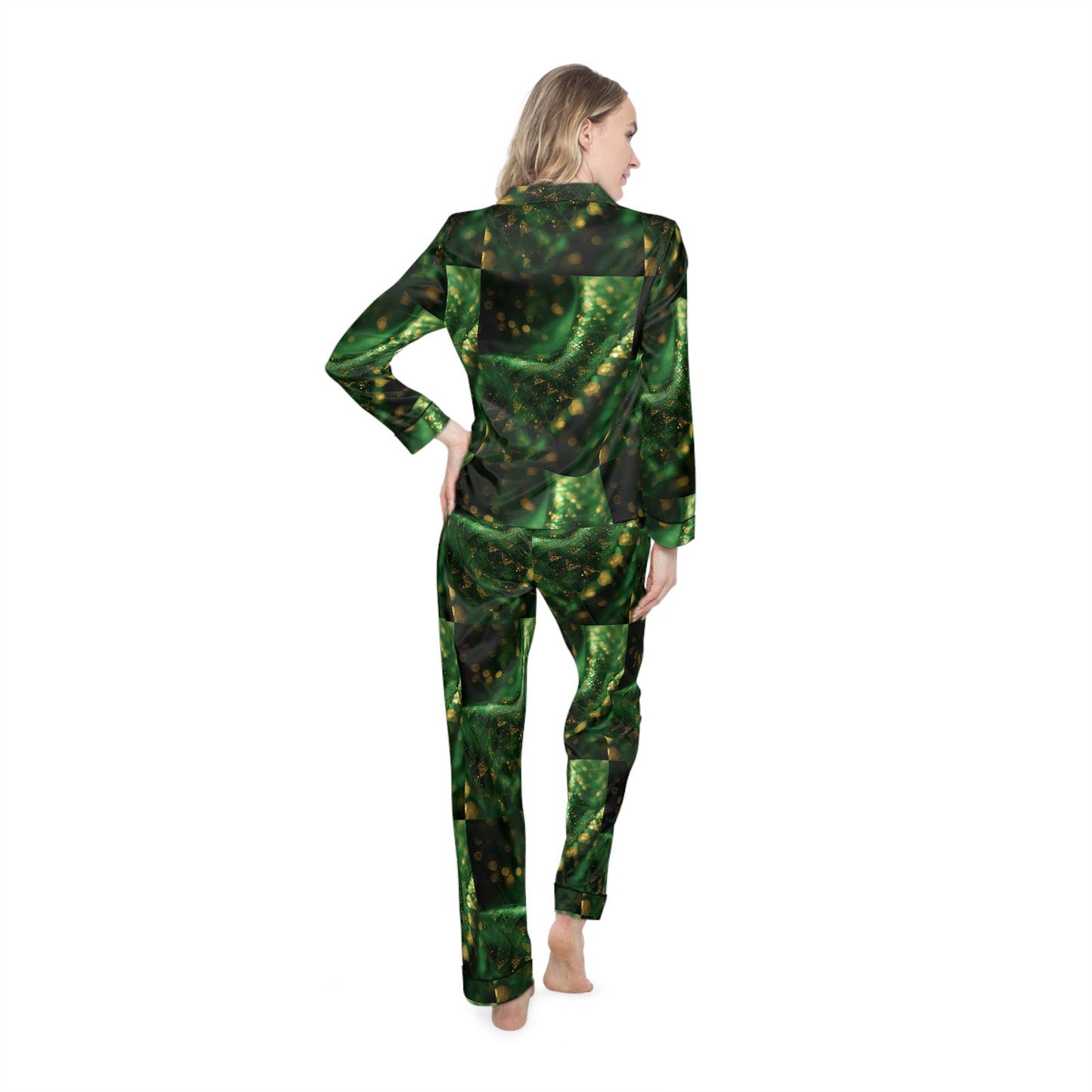 Luxurious Women's Satin Pajamas, Cozy Loungewear, Sleepwear Gifts, Spa Day Set, Holiday Pajamas, Relaxing Nightwear