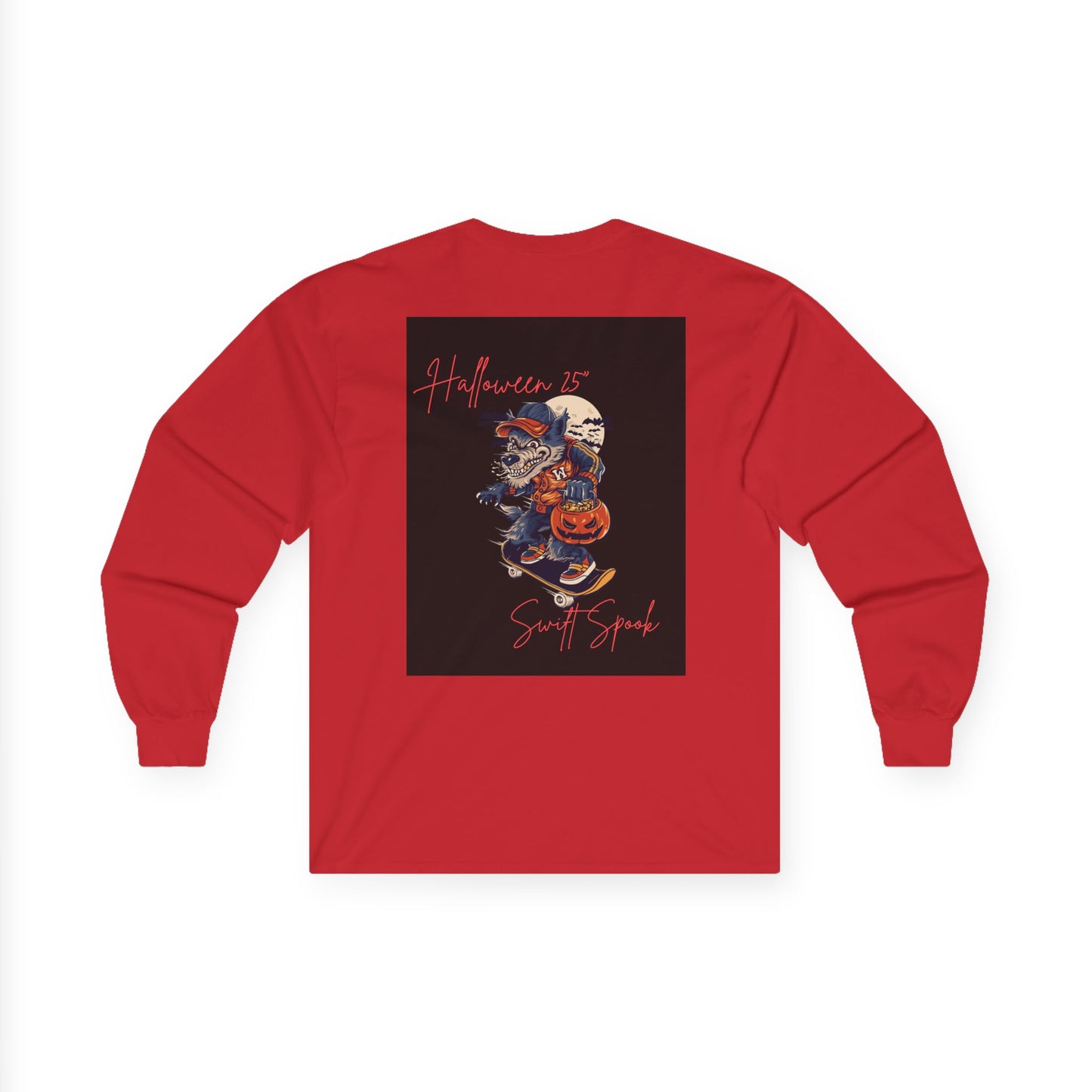 Halloween Spirit Unisex Long Sleeve Tee, Spooky Vibes Shirt, Fall Fashion, Costume Party Top, Festive Halloween Apparel
