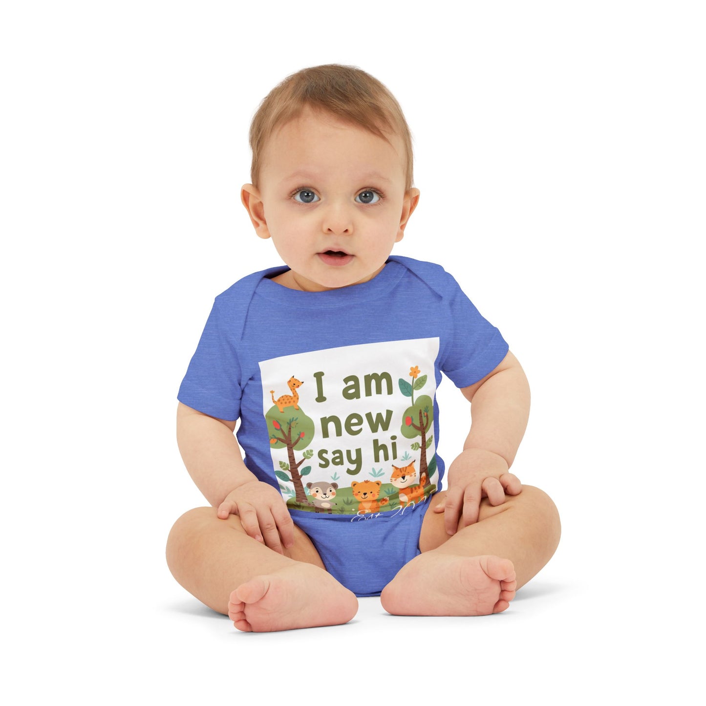 New Baby Jersey Bodysuit, Cute Baby Shower Gift, Infant One Piece, Animal Themed Baby Clothing, Newborn Outfit