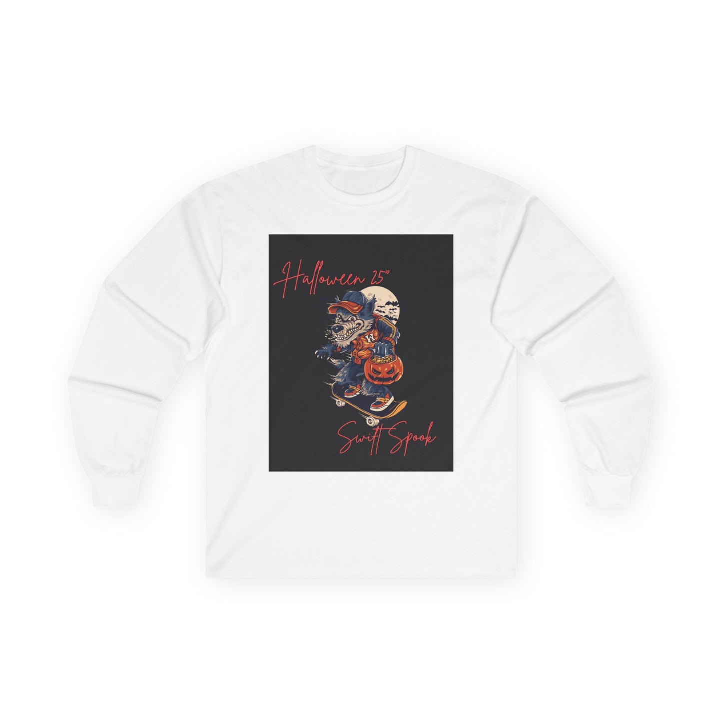 Halloween Spirit Unisex Long Sleeve Tee, Spooky Vibes Shirt, Fall Fashion, Costume Party Top, Festive Halloween Apparel