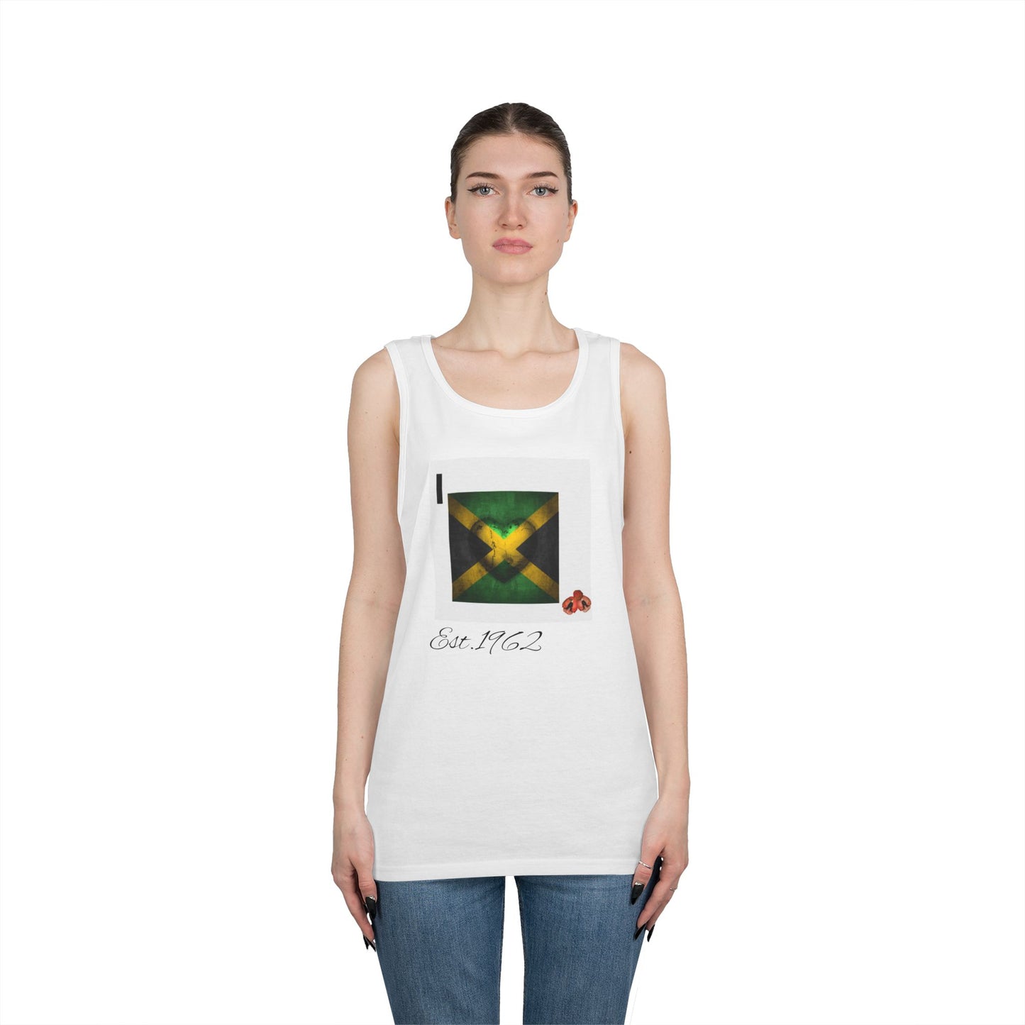 Unisex Heavy Cotton Tank Top with Inspirational Designs, Perfect for Summer, Festivals, Gifts, Gym Wear, Unisex Apparel