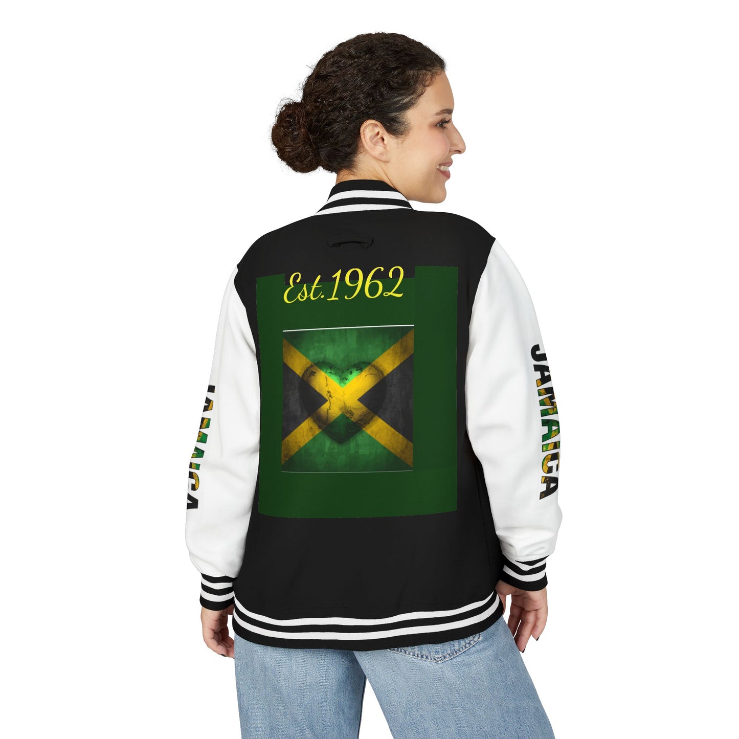 Jamaican Pride Letterman Jacket - Unisex Heavyweight