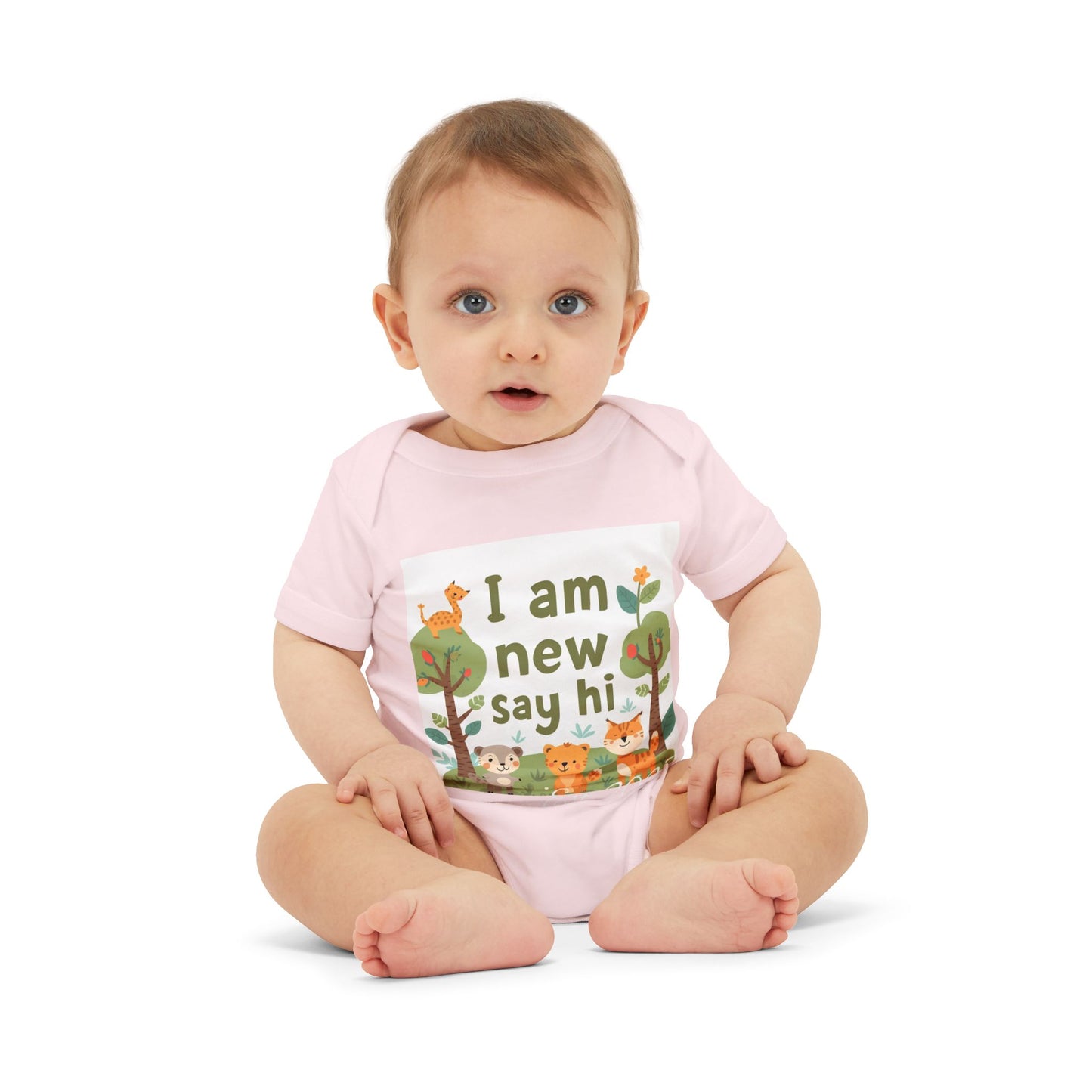 New Baby Jersey Bodysuit, Cute Baby Shower Gift, Infant One Piece, Animal Themed Baby Clothing, Newborn Outfit