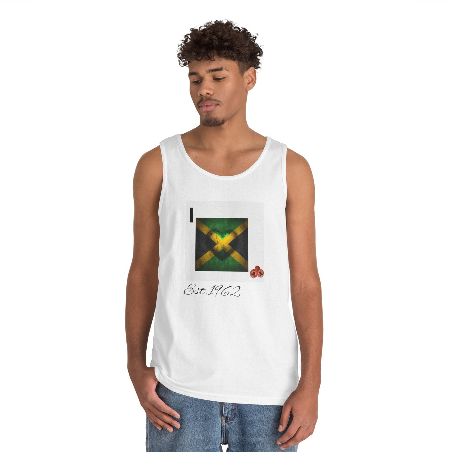 Unisex Heavy Cotton Tank Top with Inspirational Designs, Perfect for Summer, Festivals, Gifts, Gym Wear, Unisex Apparel