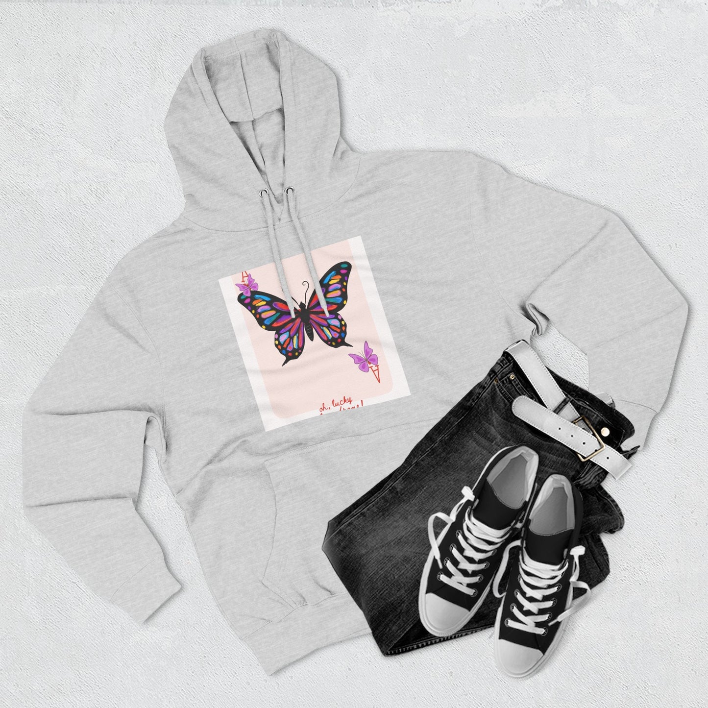 Butterfly Bliss Fleece Hoodie - Artistic Butterfly Design, Cozy Layer, Gift for Her, Eco-friendly Sweatshirt, Nature Lover, [...]