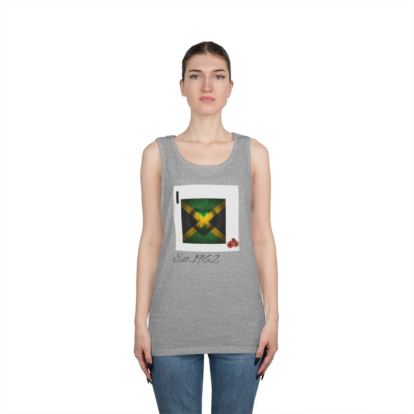 Unisex Heavy Cotton Tank Top with Inspirational Designs, Perfect for Summer, Festivals, Gifts, Gym Wear, Unisex Apparel