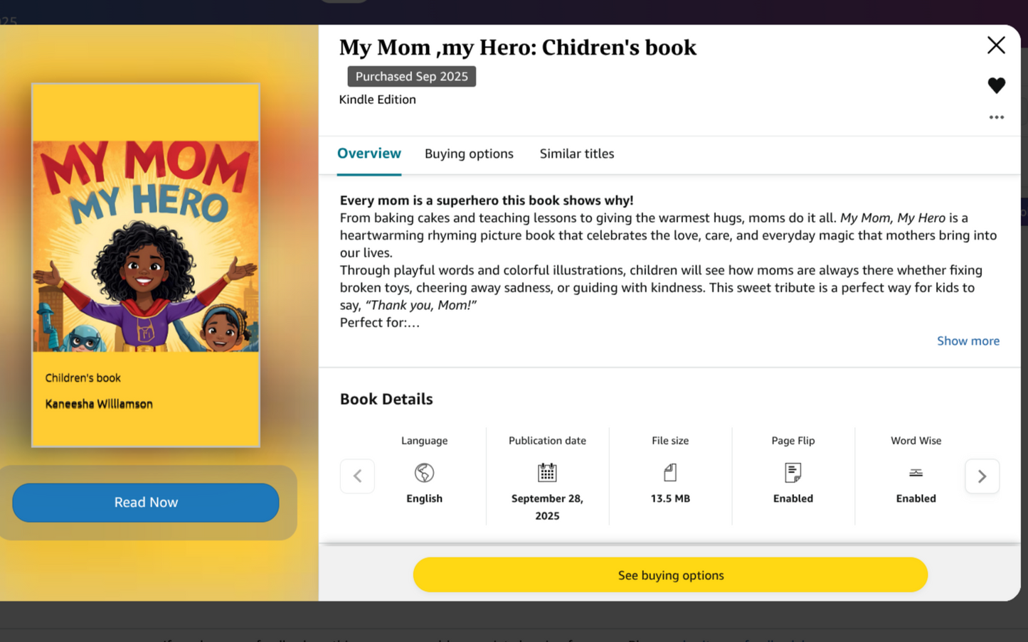 My mom my hero ebook